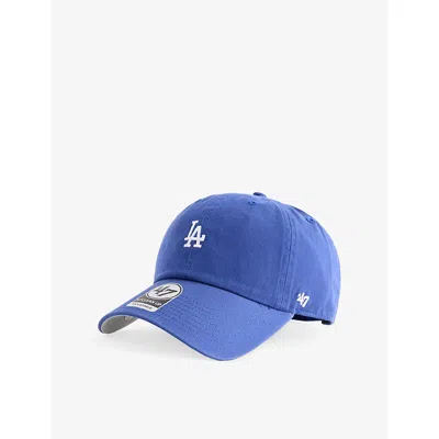 47 Brand Mens '47 Clean Up Los Angeles Dodgers Base Runner Cotton-twill Baseball Cap Blue