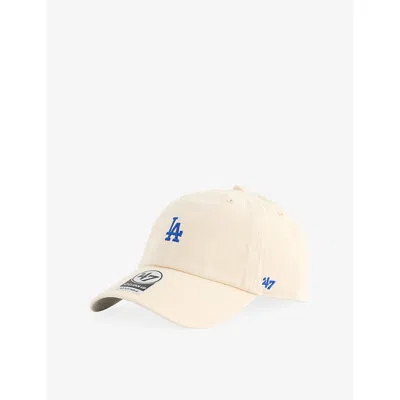 47 Brand Mens '47 Clean Up Los Angeles Dodgers Base Runner Cotton-twill Baseball Cap Cream