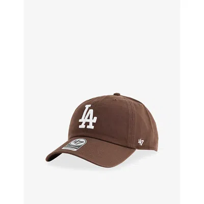 47 Brand Mens '47 Clean Up Los Angeles Dodgers Cotton-twill Baseball Cap Brown