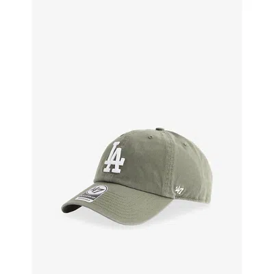 47 Brand Mens '47 Clean Up  Los Angeles Dodgers Cotton-twill Baseball Cap Washed Green