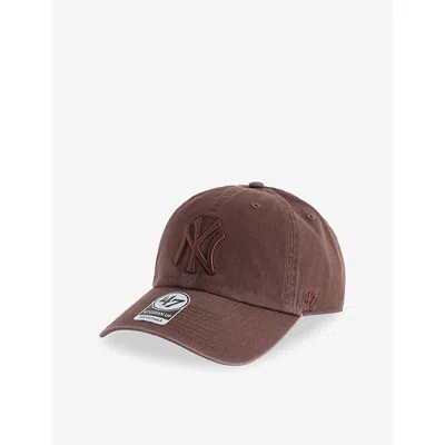 47 Brand Mens '47 Clean Up New York Yankees Cotton-twill Baseball Cap Brown