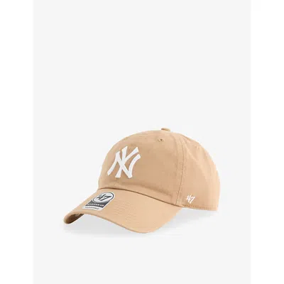 47 Brand Mens '47 Clean Up Ny Yankees Cotton-twill Baseball Cap Beige