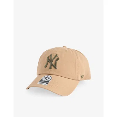 47 Brand Mens '47 Clean Up Ny Yankees Cotton-twill Baseball Cap In Neutral