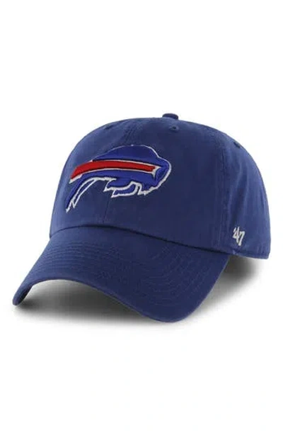 47 BRAND MENS BUFFALO BILLS '47 BRAND ROYAL BLUE CLEANUP ADJUSTABLE HAT