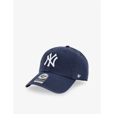 47 Brand Mens Navy '47 Clean Up Ny Yankees Cotton-twill Baseball Cap