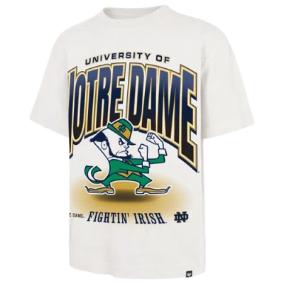 47 Brand Mens Notre Dame Fighting Irish Flex Short Sleeve T-shirt In White