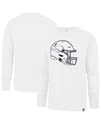 47 Brand Men's White Minnesota Vikings Imprint Long Sleeve T-shirt