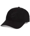 47 Brand Miami Dolphins Black & Black Mvp Strapback Cap In Black,black