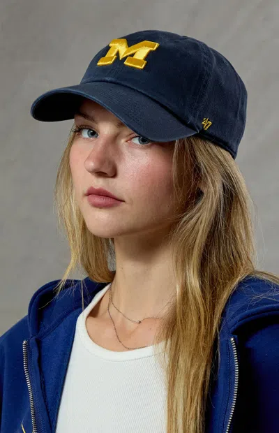 47 Brand Michigan State Clean-up Strapback Hat In Navy