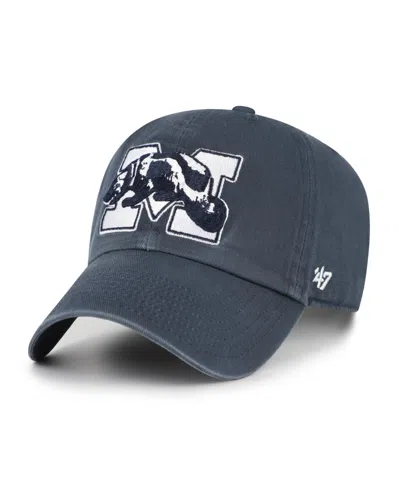 47 Brand Michigan Wolverines Low Crown Clean Up Baseball Cap In Blue
