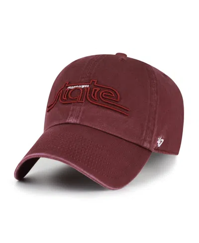 47 Brand Mississippi State Bulldogs Adjustable Low-crown Vault Baseball Cap In Burgundy