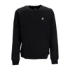 47 Brand Mlb Base Runner Men's Crewneck Sweatshirt Emb Echo Crew Neyyan Jet Black In Black
