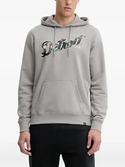 47 Brand Mlb Detroit Tigers Pouch-pocket Hoodie In White