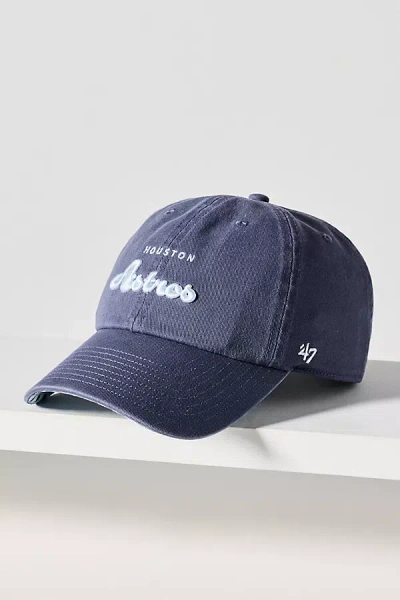 47 Brand Mlb Gingham Brim Baseball Cap In Blue