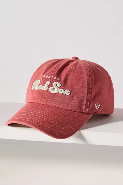 47 Brand Mlb Gingham Brim Baseball Cap In Red