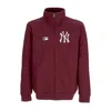 47 Brand Mlb Islington Track Jacket Neyyan Men's High Neck Sweatshirt In Burgundy