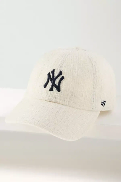 47 Brand Mlb Jacqueline 100% Cotton Baseball Cap In Ivory