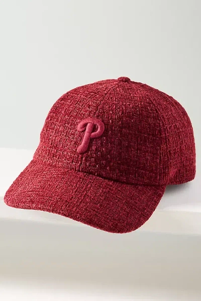 47 Brand Mlb Jacqueline 100% Cotton Baseball Cap In Red