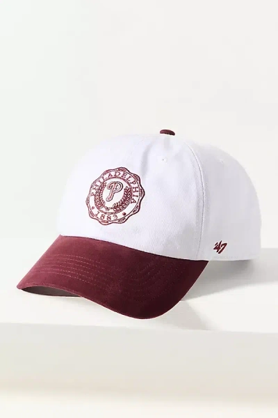 47 Brand Mlb Logo Seal Baseball Cap In Ivory
