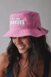 47 Brand Mlb New York Yankees Bright Bucket Hat In Pink, Women's At Urban Outfitters In Pink