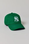 47 Brand Mlb New York Yankees Clean Up Hat In Bright Green At Urban Outfitters