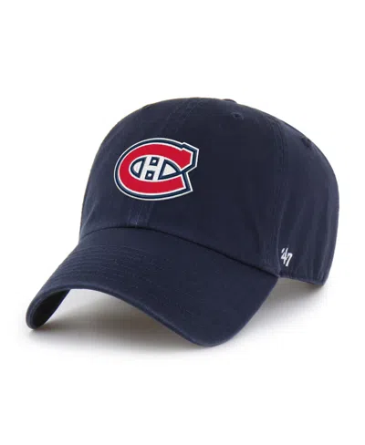 47 Brand Montreal Canadiens Adjustable Clean Up Baseball Cap In Blue