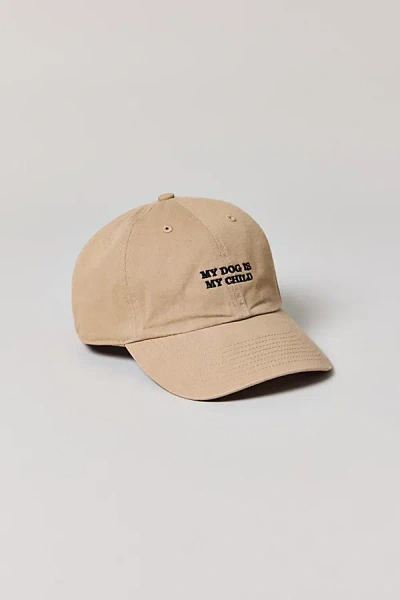 47 Brand My Dog Is My Child Clean Up Hat In Khaki, Women's At Urban Outfitters In Brown