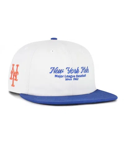 47 Brand New York Mets Script Stack Snapback Baseball Cap In White