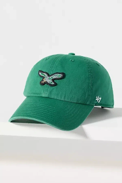 47 Brand Nfl Mini Patch Baseball Cap In Green