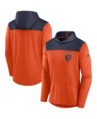 47 Brand Nike Men's Orange Chicago Bears Fan Gear Pullover Hoodie