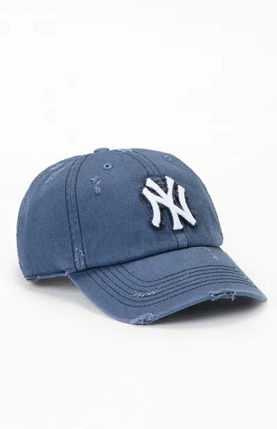 47 Brand Ny Yankees Ripped Dad Hat In Navy In Blue