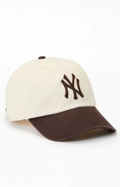 47 Brand Ny Yankees Two-tone Dad Hat In Natural In Orange