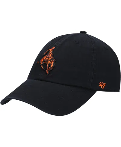 47 Brand Oklahoma State Cowboys Vault Adjustable Curved-bill Baseball Cap In Black
