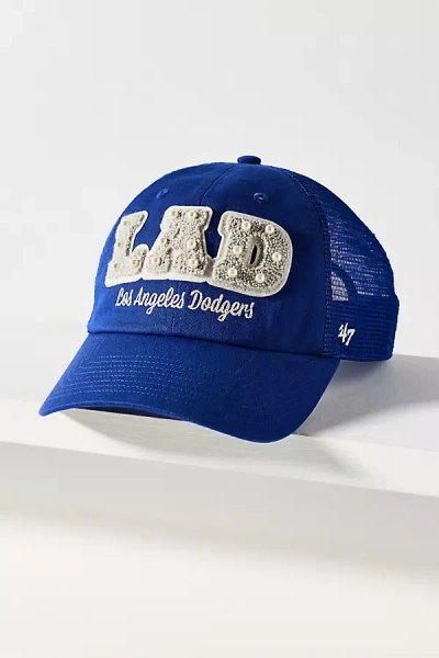 47 Brand Pearl Embellished Baseball Hat In Blue