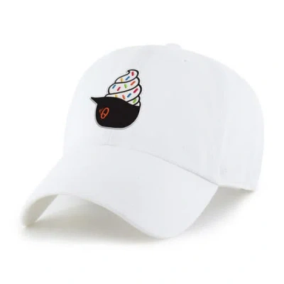 47 Brand Kids' Preschool '47 White Pittsburgh Pirates Ice Cream Helmet Clean Up Adjustable Hat