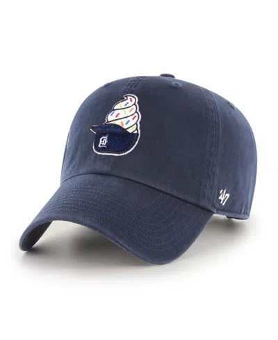 47 Brand Kids' Preschool Navy Detroit Tigers Ice Cream Helmet Clean Up Adjustable Hat In Blue