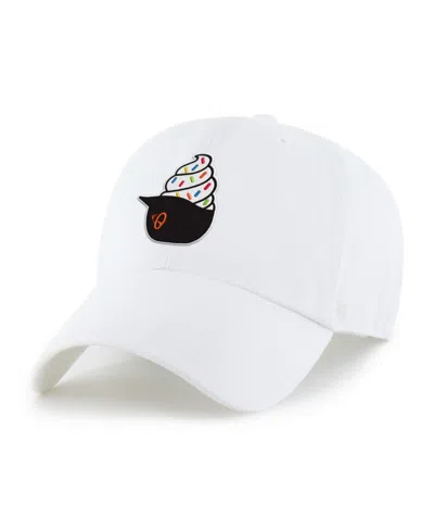 47 Brand Kids' Preschool White Baltimore Orioles Ice Cream Helmet Clean Up Adjustable Hat