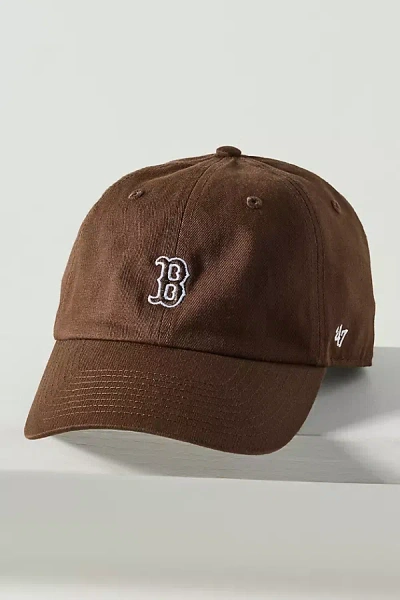 47 Brand Red Sox Mini Logo Baseball Cap In Yellow