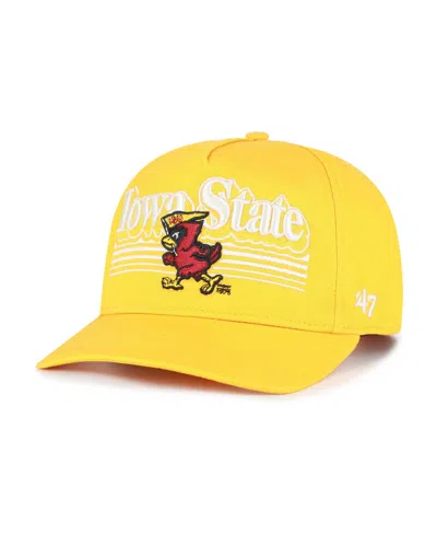 47 Brand Retro-inspired Embroidered Script Adjustable Hitch Baseball Cap In Yellow