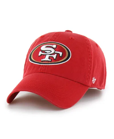 47 Brand San Francisco 49ers Low Crown Fitted Baseball Cap In Scarlet
