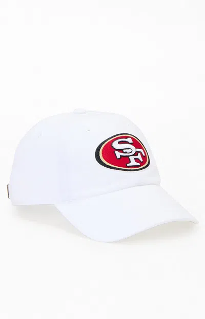 47 Brand San Francisco 49ers Miata Clean Up Strapback Hat In White
