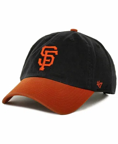 47 Brand San Francisco Giants Clean Up Hat In Black,orange
