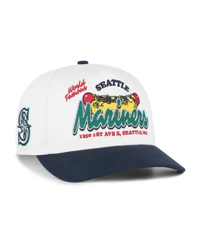 47 Brand Seattle Mariners Retro Snapback Baseball Cap In White