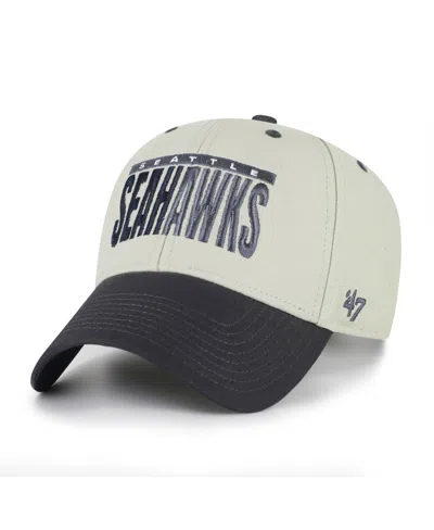 47 Brand Seattle Seahawks Mvp Adjustable Baseball Cap In Gray,black