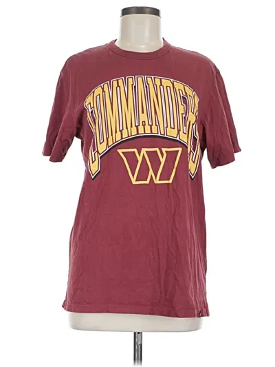 Pre-owned 47 Brand Short Sleeve T-shirt In Burgundy
