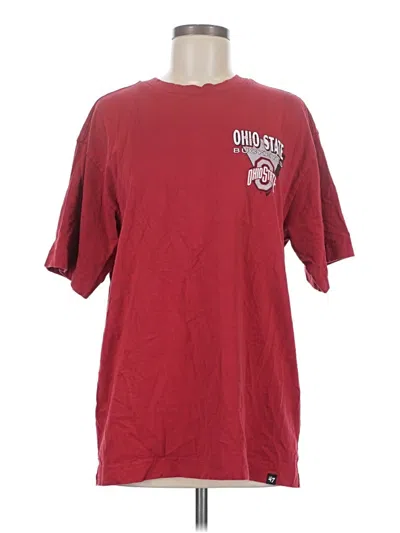 Pre-owned 47 Brand Short Sleeve T-shirt In Burgundy