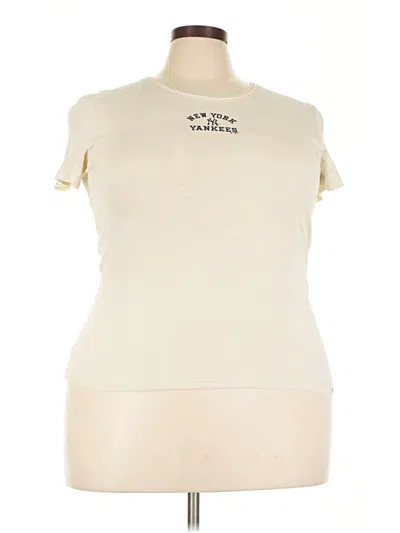 Pre-owned 47 Brand Short Sleeve Turtleneck In Ivory