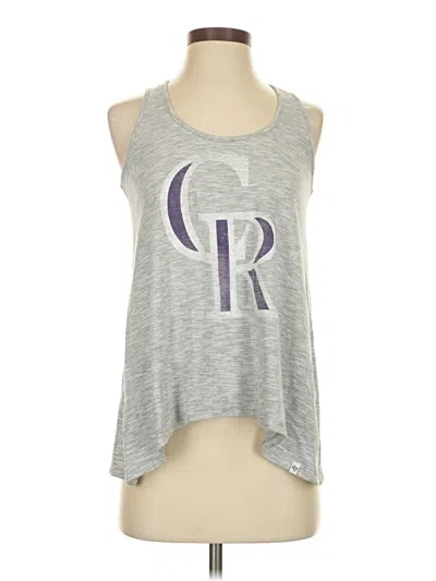 Pre-owned 47 Brand Tank Top Gray Strapless Neckline Tops