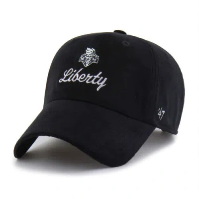 47 Brand Unisex '47 Black New York Liberty Spirited Velour Clean Up Adjustable Hat In Red