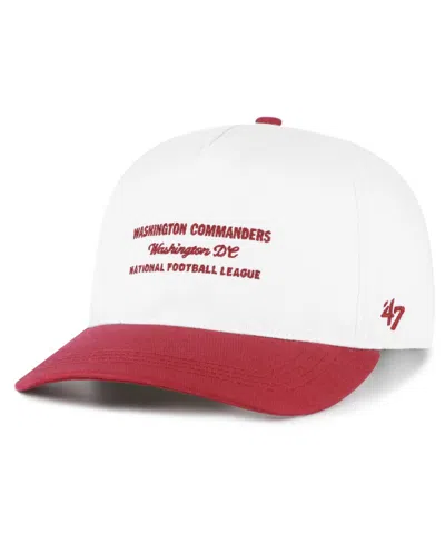 47 Brand Washington Commanders Hitch Two-tone Five-panel Adjustable Men's Baseball Cap In White